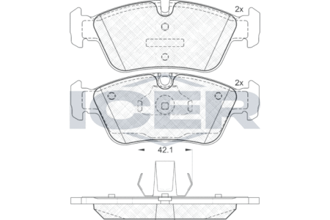 Колодки тормозные (передние) BMW 3 (E36) 91-00/3 (E46) 98-06/Z3 (E36) 95-03/Z4 (E85) 02-09