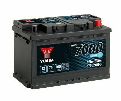 Аккумулятор Yuasa 12V 75Ah EFB Start Stop YBX7096 (0)