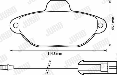 JURID FIAT Тормозные колодки передние Panda 03-,Punto 93-