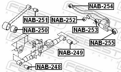 Сайлентблок важеля Mazda 6 08-13