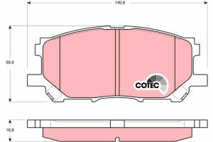 Тормозные колодки пер. Lexus RX 03-08 (Sumitomo)