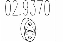 Гумовий елемент кріплення вихлопної системи