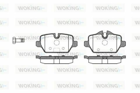 Тормозные колодки зад. BMW 3(E90)/1(E81) 04-13 (TRW)