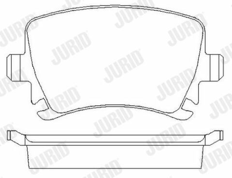 JURID VW Тормозные колодки задн. Audi A3 03-Golf V,Caddy III,TouranSkoda Octavia