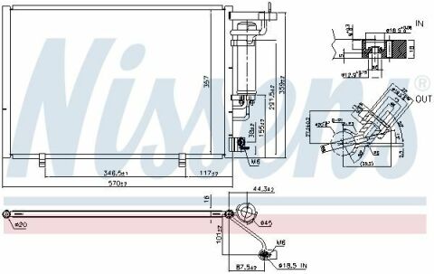 Конденсер FORD FIESTA VI (CCN) (12-) 1.6 EFi