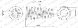 Пружина передняя FIAT Doblo 00-13 Пружина передняя FIAT Doblo 00-13