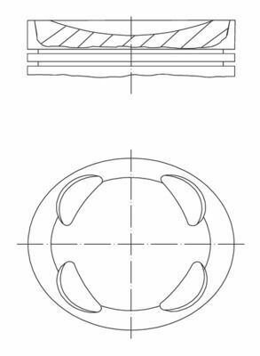 Поршень Citroen Berlingo/Peugeot Partner 1.6 VTi 09- (77.00mm/STD)