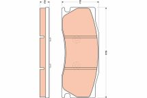 Комплект тормозных колодок, дисковый тормоз