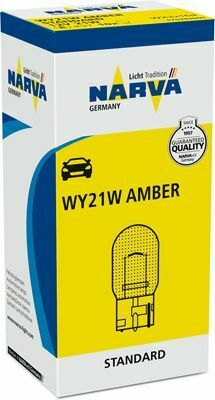 Автолампа WY21W 12V 21W W3x16d (без цоколя, велика/жовта)