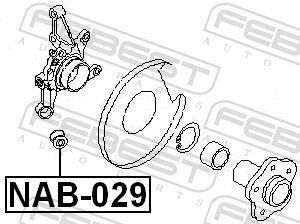 Сайлентблок задней цапфи нижний Almera/Primera/X-Trail 00-06