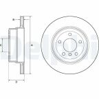 Диск гальм. задні bmw e60 525 Диск гальм. задні bmw e60 525