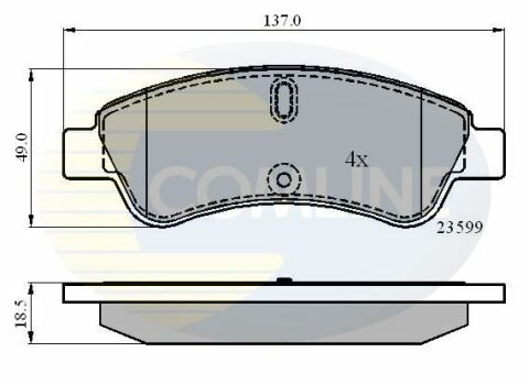 CBP01033 Comline - Тормозные колодки для дисков