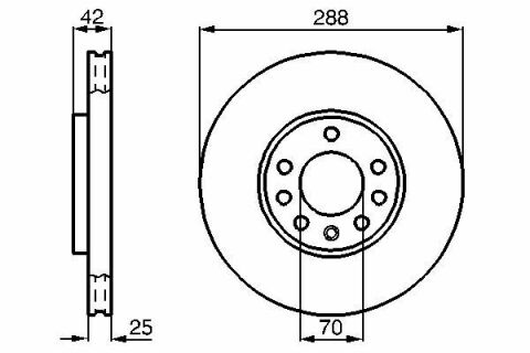 Диск тормозной передний Vectra B, Saab OPEL