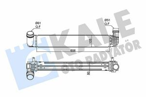 Інтеркулер KALE RENAULT Grand Scenic III, Megane III 1.9dCi/2.0TCe