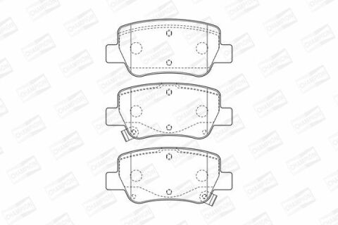 Комплект гальмівних накладок, дискове гальмо Комплект гальмівних накладок, дискове гальмо