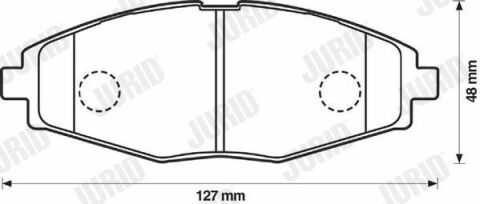 JURID DAEWOO Тормозные колодки передн.Lanos, Matiz,Chery QQ