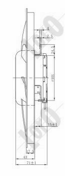 Вентилятор радиатора Opel Astra/Zafira 1.3-1.7 CDTi 04-