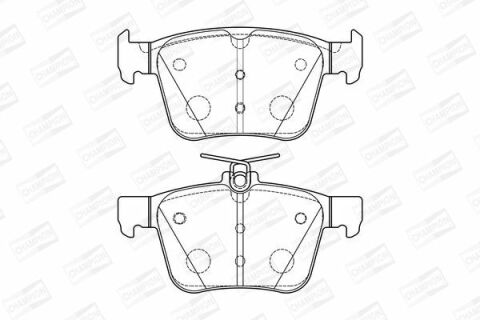 Колодки гальмові задні Audi A3, Golf VII, Touran 12-VW