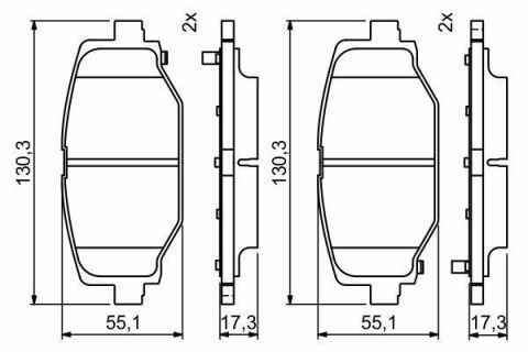 Колодки тормозные (задние) Chrysler Grand Voyager 07-/Fiat Freemont 11-