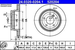 Диск тормозной (задний) BMW 1 (E81/E87)/3 (E90/E91/E92/E93) 03-13/X1 (E84) 09-15 (300x20) PowerDisc Диск тормозной (задний) BMW 1 (E81/E87)/3 (E90/E91/E92/E93) 03-13/X1 (E84) 09-15 (300x20) PowerDisc