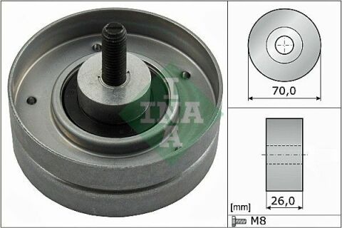 Ролик генератора Mini (R50/R53) 02-06 (паразитний) (70x26)