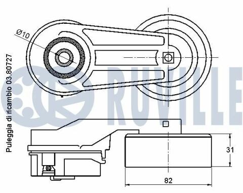 Натяжитель ремень antara, insignia, saab, chevrolet captiva