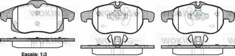 Тормозные колодки пер. ASTRA/SIGNUM/VECTRA/SAAB 9-3 1.8-3.2 03-10