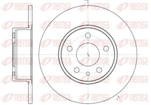 Тормозной диск задн. linea 1.6 d multijet 09-, lancia lybra (839) 2.4 20v 01-05, alfa romeo 156 (932) 1.9 jtd (932b2) 97-00