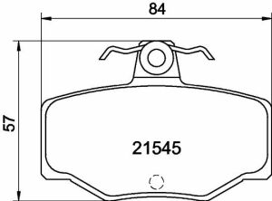 MINTEX Тормозные колодки задн. NISSAN Almera 1,5-2,2 00- Primera 1,6/2,0 93-01