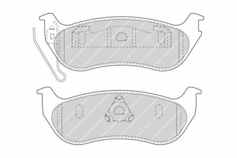 FERODO JEEP Тормозные колодки задн. Cherokee 01-