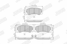 Колодки тормозные передние monterey 3.1td,3.2i 91- Колодки тормозные передние monterey 3.1td,3.2i 91-