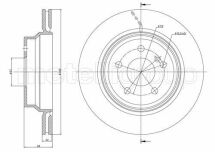 Тормозной диск задн. W218/W219/W211/W212/W204 (02-21)