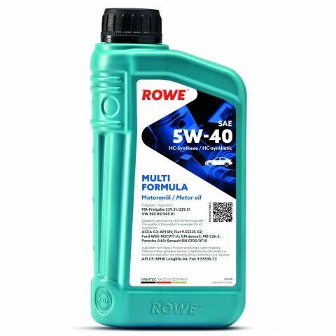 Масло 5W40 HIGHTEC MULTI FORMULA (1L) (MB 229.31/229.51/226.5/VW 505 00/505 01/BMW LL-04)