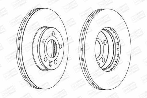 Диск тормозной передний Sharan,T4,Ford Galaxy,Seat Alhambra VW