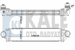 KALE FORD Інтеркулер Mondeo IV,S-Max 2.5 06-,LANDROVER Discovery Sport,Freelander II,Range Rover Evoque