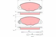 Комплект тормозных колодок.