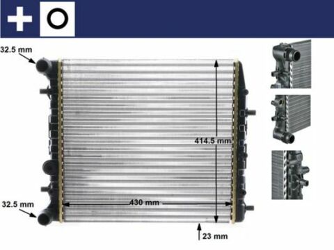 Радіатор  охолодження  VW  POLO  (9N_)