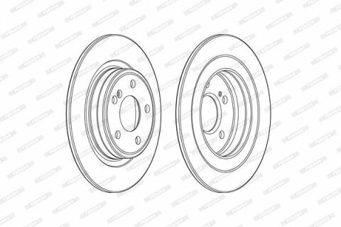 Диск гальмівний (задній) MB A-class (W176) /B-class (W246)/GLA-class (X156) 12- (295x10)