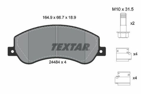 Колодки гальмівні (передні) VW Amarok 2.0 BiTDI/TDI/TSI 10- (Bosch) Q+