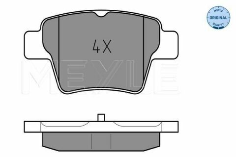 Тормозные колодки (задние) Citroen C4/Peugeot 307 00- (Bosch) Q+