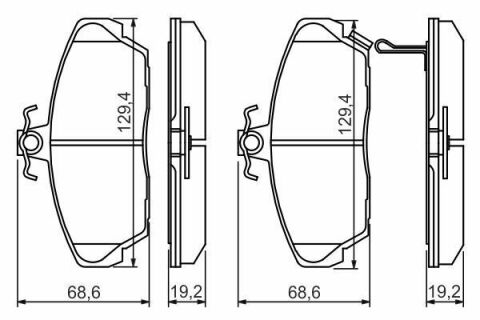 Колодки тормозные (передние) Honda Civic VI/VII 94-05/Concerto 89-95/Rover 400 90-00