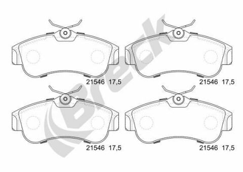 Колодки гальмівні (передні) Nissan Almera II/Primera 1.5D-2.0D 90-06 Колодки гальмівні (передні) Nissan Almera II/Primera 1.5D-2.0D 90-06