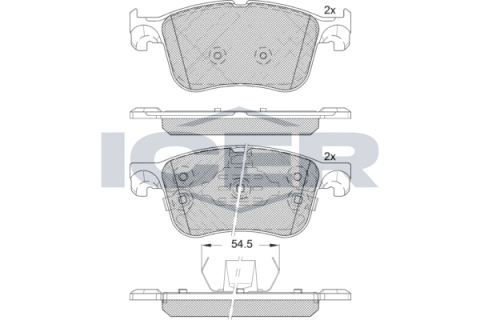 Колодки гальмівні (передні) Ford Focus/Kuga 18-/Lincoln Corsair 19-