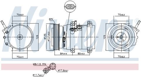 Компресор CHEVROLET CAPTIVA (C100, C140) (06-) 2.0 CDTi