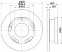 Диск гальм. задн. Ford Transit 06- (з кільцем ABS) HELLA, фото 4 - інтерент-магазин Auto-Mechanic