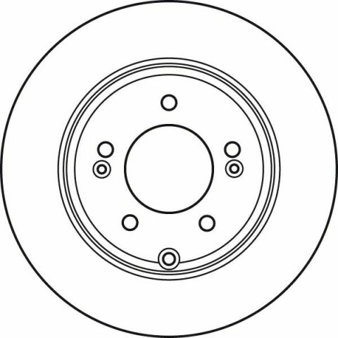 Гальмівний диск зад.Ix35/Sonata/Grandeur/Optima 05-1.7-3.3