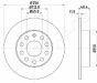 JAPANPARTS Диск гальмівний задн. AUDI A3 03-VW Golf V, Touran SKODA, фото 2 - интернет-магазин Auto-Mechanic