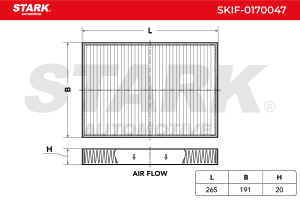 Фільтр, повітря у салоні