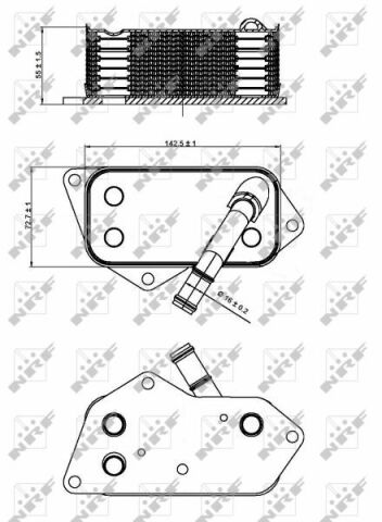 Радиатор масляный BMW 1(F16/F86)/2(F22/F87)/3(F30/F80) 1.6-3.0 04-