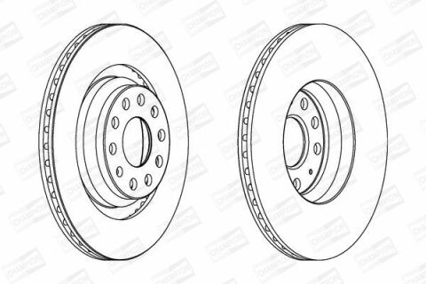 CHAMPION VW Диск тормозной задн. Audi A3Golf VI,VII,Passat,Skoda SuperB II 05-